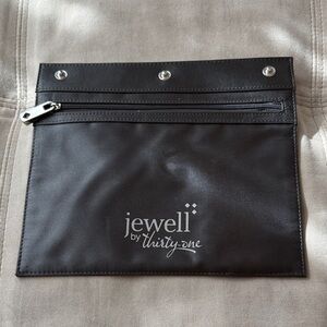 Thirty-One Black Clutch with Silver Accents